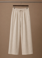 Areleon | Men’s Linen Blend Summer Pants Lightweight Smart Casual Trousers