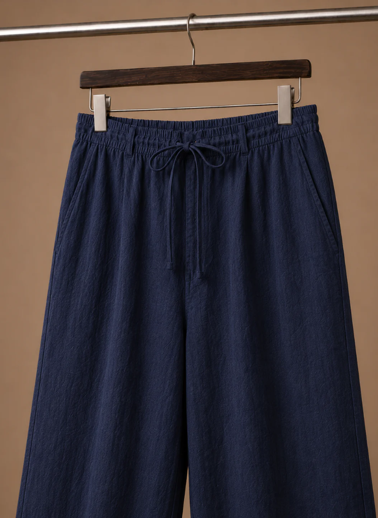 Areleon | Men’s Linen Blend Summer Pants Lightweight Smart Casual Trousers