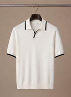 Areleon | Men’s Luxury Cotton Polo Shirt Contrast Trim Slim Fit