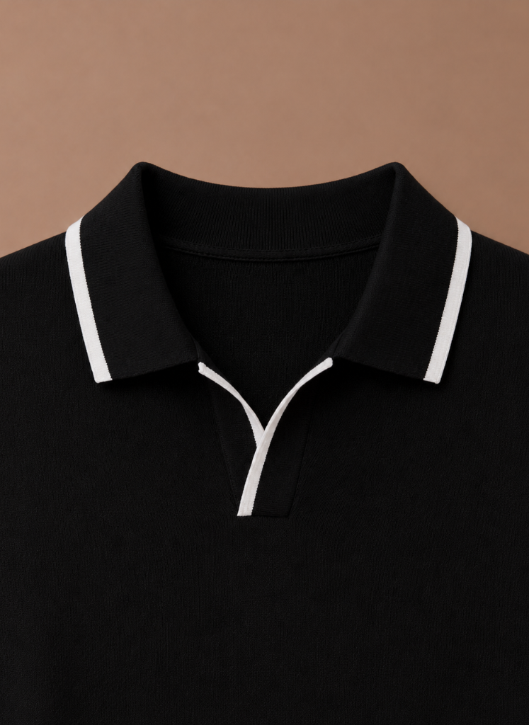 Areleon | Men’s Luxury Cotton Polo Shirt Contrast Trim Slim Fit