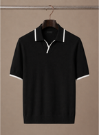 Areleon | Men’s Luxury Cotton Polo Shirt Contrast Trim Slim Fit