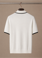 Areleon | Men’s Luxury Cotton Polo Shirt Contrast Trim Slim Fit