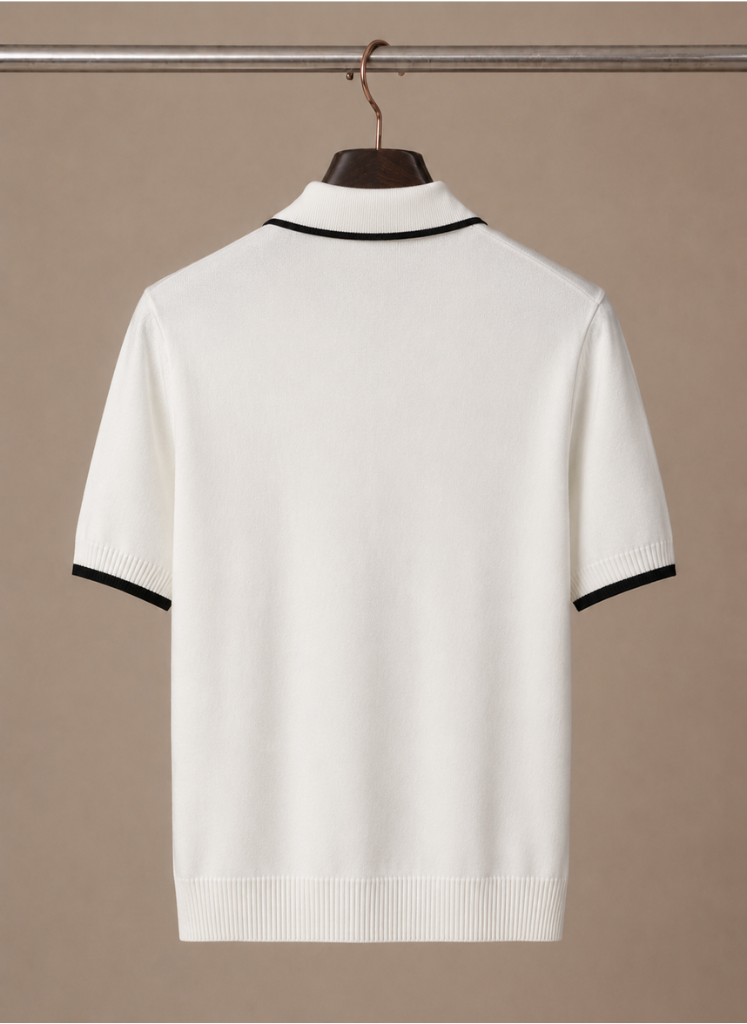 Areleon | Men’s Luxury Cotton Polo Shirt Contrast Trim Slim Fit
