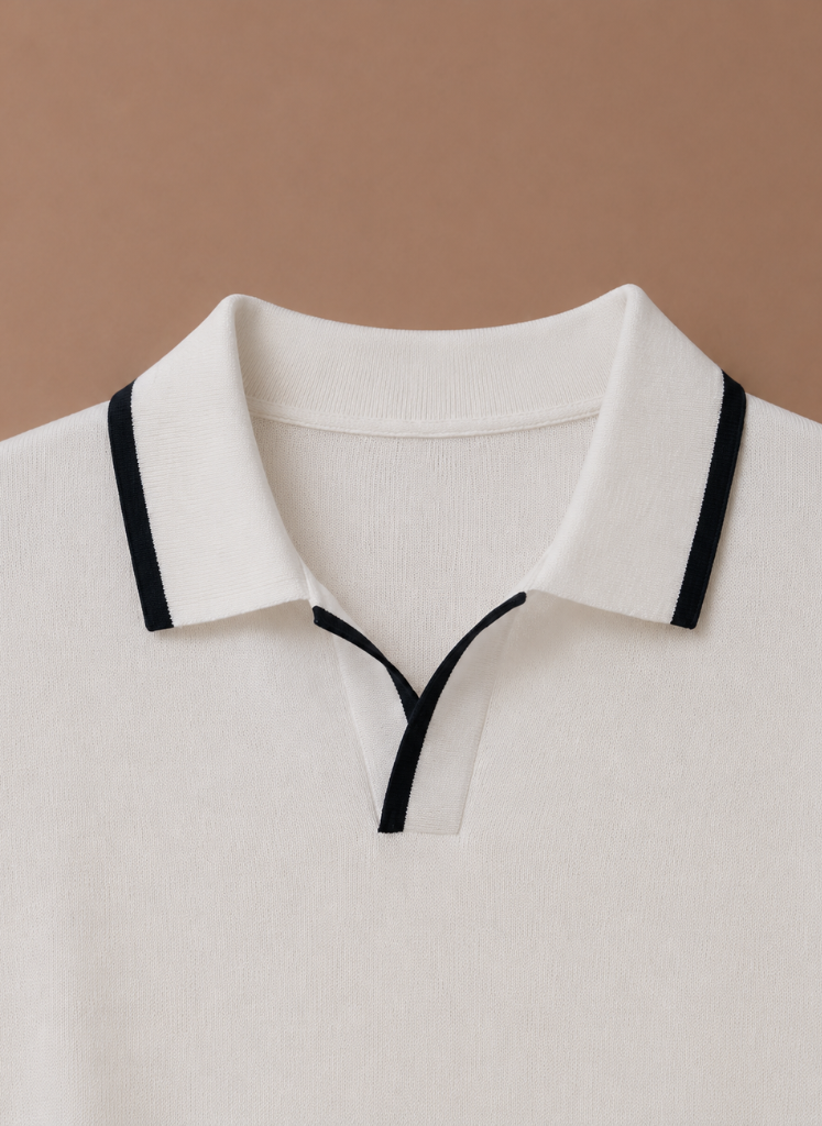 Areleon | Men’s Luxury Cotton Polo Shirt Contrast Trim Slim Fit
