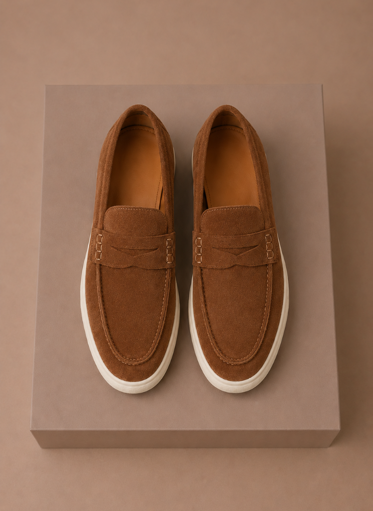 Areleon | Men's Premium Slip-On Loafers Lightweight Suede Shoes