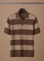 Areleon | Men’s Premium Striped Polo Shirt for Smart Casual Wear