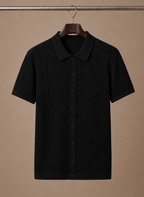Areleon | Men’s Premium Textured Polo Shirt Breathable Short Sleeve