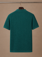 Areleon | Men’s Premium Textured Polo Shirt Breathable Short Sleeve