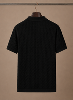 Areleon | Men’s Premium Textured Polo Shirt Breathable Short Sleeve