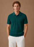 Areleon | Men’s Premium Textured Polo Shirt Breathable Short Sleeve