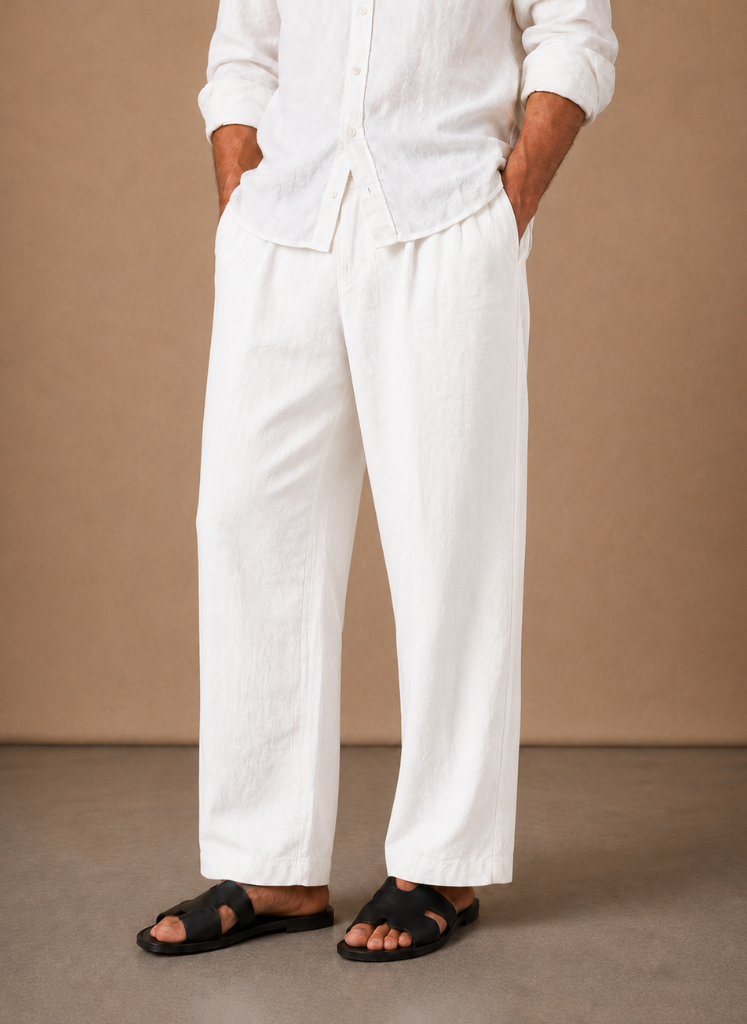 Areleon | Men’s Relaxed Fit Linen Cotton Summer Pants