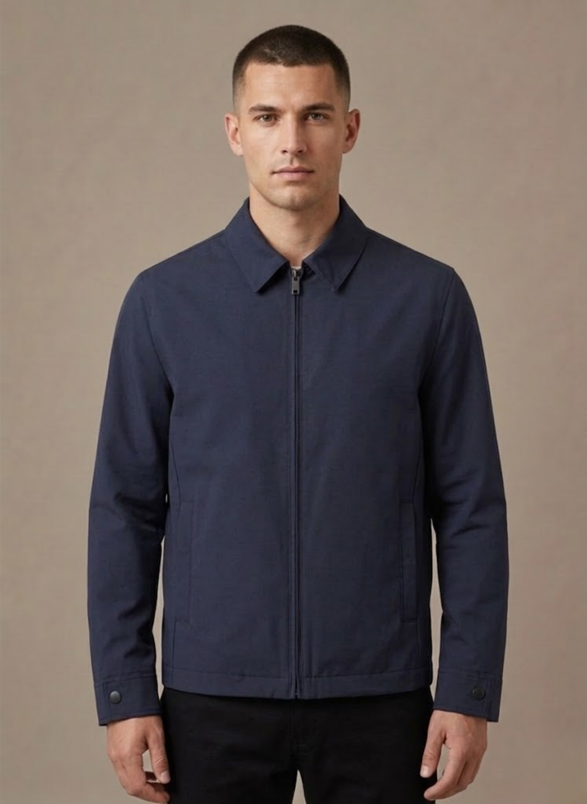 Areleon | Men’s Smart Casual Polo Collar Jacket – Lightweight Coat