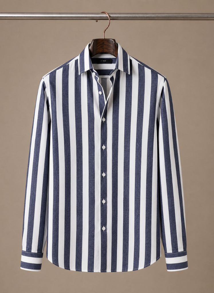 Areleon | Men’s Striped Button Down Shirt for Smart Casual Outfits