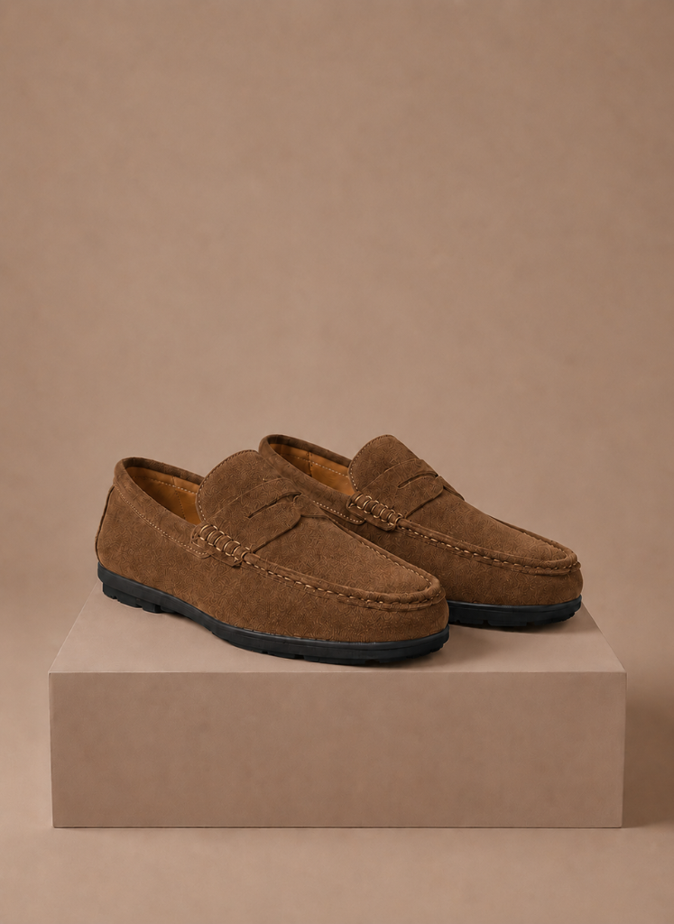 Areleon | Men’s Suede Driving Loafers Soft Comfortable Slip-On Shoes