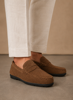 Areleon | Men’s Suede Driving Loafers Soft Comfortable Slip-On Shoes
