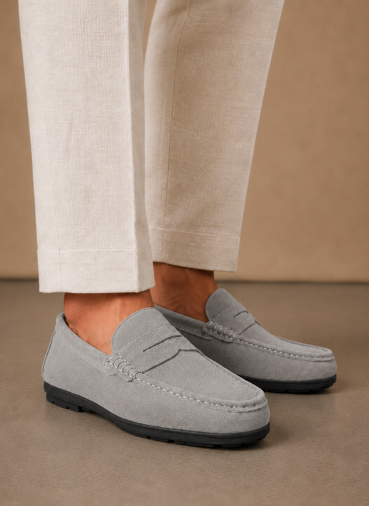 Areleon | Men’s Suede Driving Loafers Soft Comfortable Slip-On Shoes