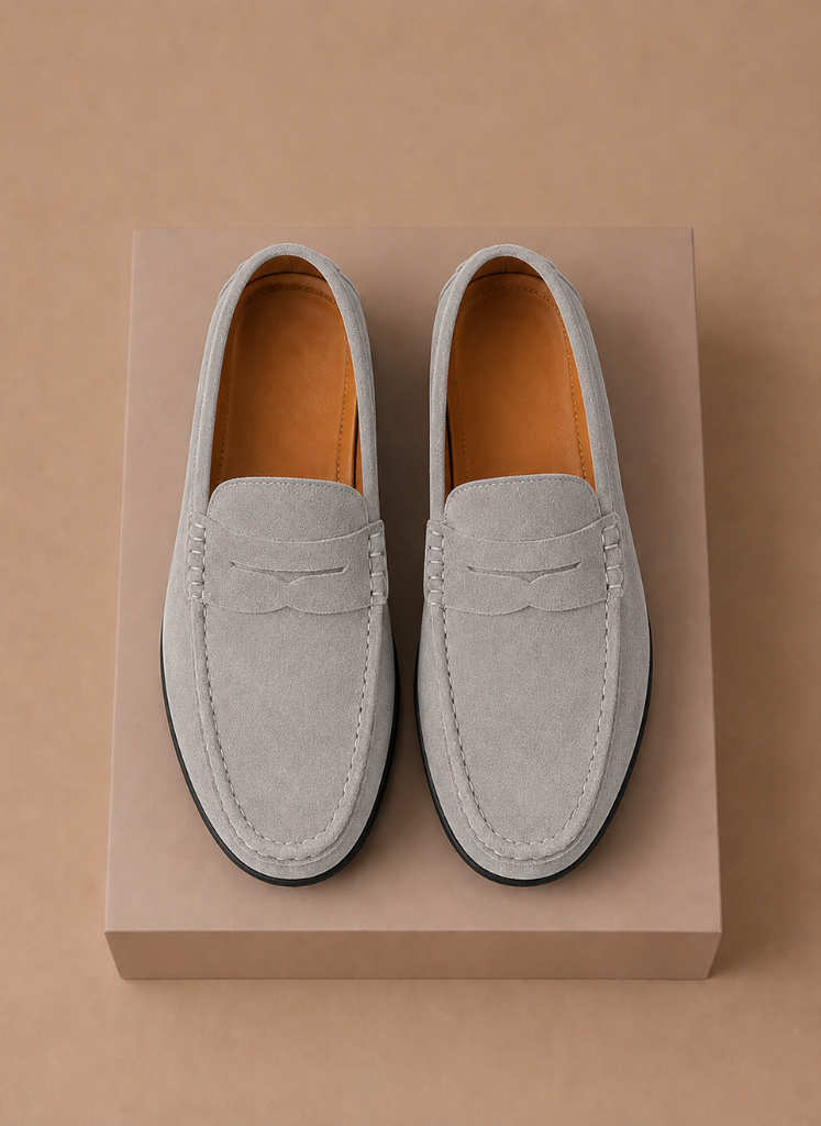 Areleon | Men’s Suede Driving Loafers Soft Comfortable Slip-On Shoes