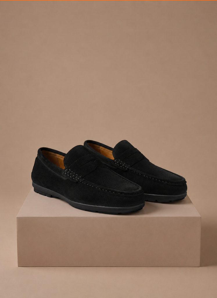 Areleon | Men’s Suede Driving Loafers Soft Comfortable Slip-On Shoes