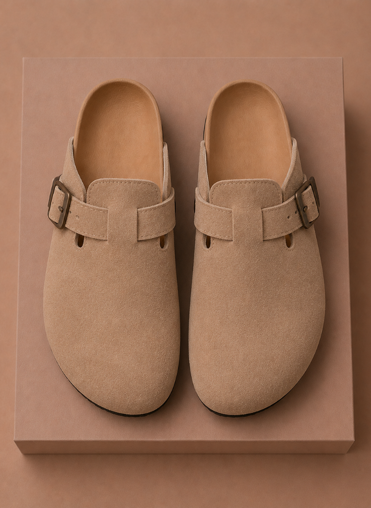 Areleon | Men’s Suede Slip-On Clogs for Comfortable Everyday Wear