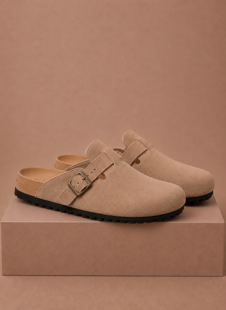 Areleon | Men’s Suede Slip-On Clogs for Comfortable Everyday Wear