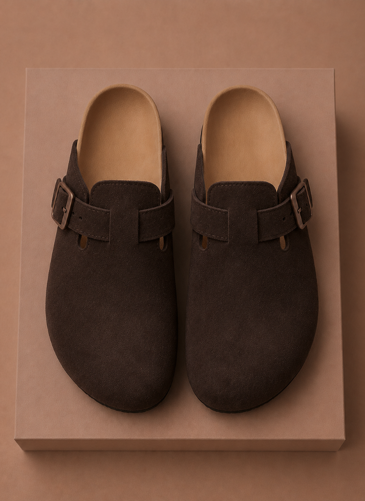 Areleon | Men’s Suede Slip-On Clogs for Comfortable Everyday Wear