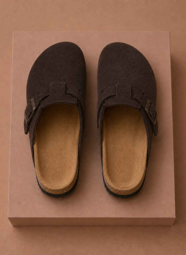 Areleon | Men’s Suede Slip-On Clogs for Comfortable Everyday Wear