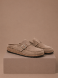 Areleon | Mule Clogs Women Casual Slip-On Buckle Detail Suede