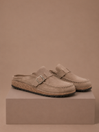 Areleon | Mule Clogs Women Casual Slip-On Buckle Detail Suede