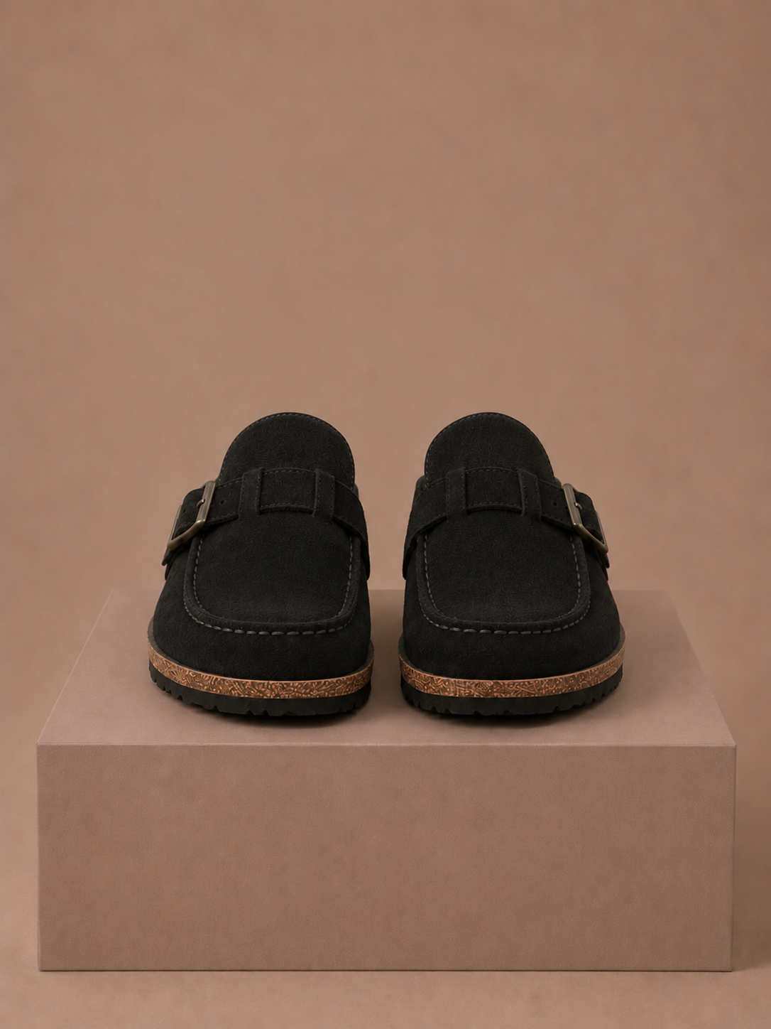 Areleon | Mule Clogs Women Casual Slip-On Buckle Detail Suede