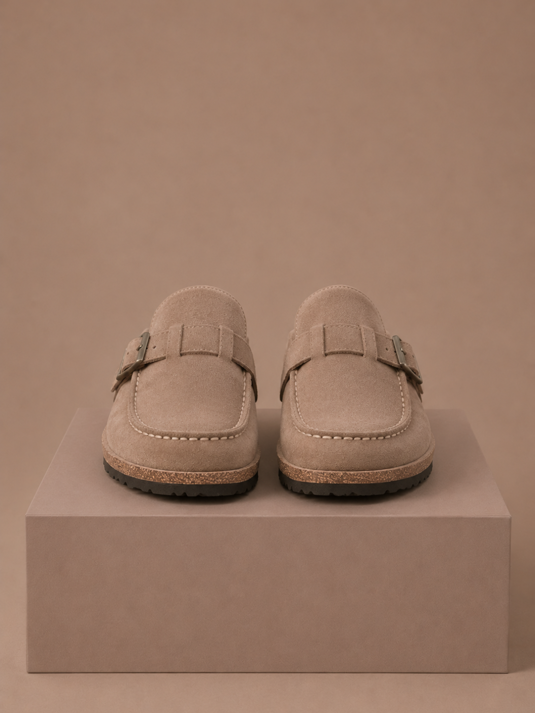 Areleon | Mule Clogs Women Casual Slip-On Buckle Detail Suede