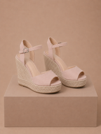 Areleon | Women’s Espadrille Wedge Sandals Elegant  Suede