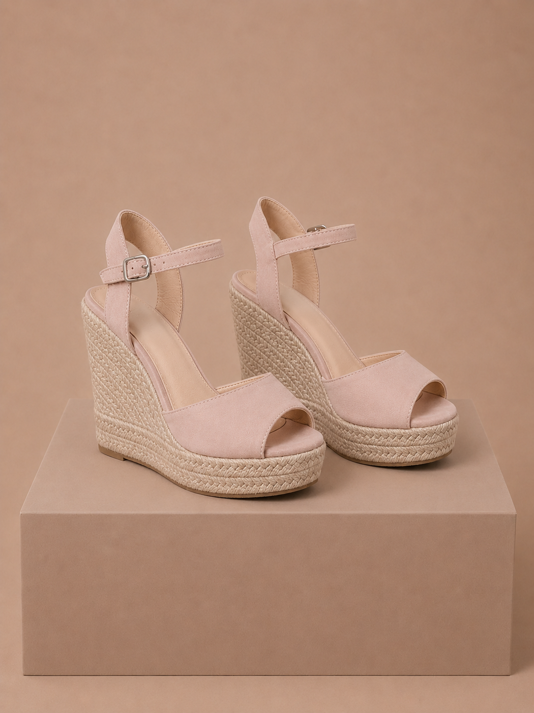 Areleon | Women’s Espadrille Wedge Sandals Elegant  Suede