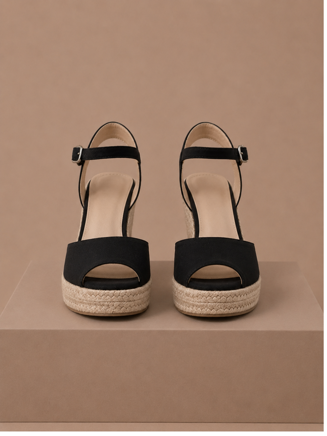 Areleon | Women’s Espadrille Wedge Sandals Elegant  Suede