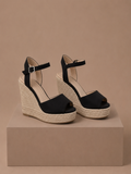 Areleon | Women’s Espadrille Wedge Sandals Elegant  Suede