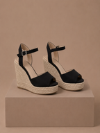 Areleon | Women’s Espadrille Wedge Sandals Elegant  Suede