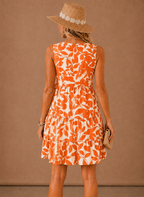 Women's Floral Tiered Mini Dress – Sleeveless Summer | Areleon