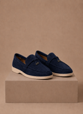 Areleon | Women's Suede Penny Loafers Classic Slip-On Shoes