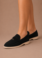Areleon | Women's Suede Penny Loafers Classic Slip-On Shoes