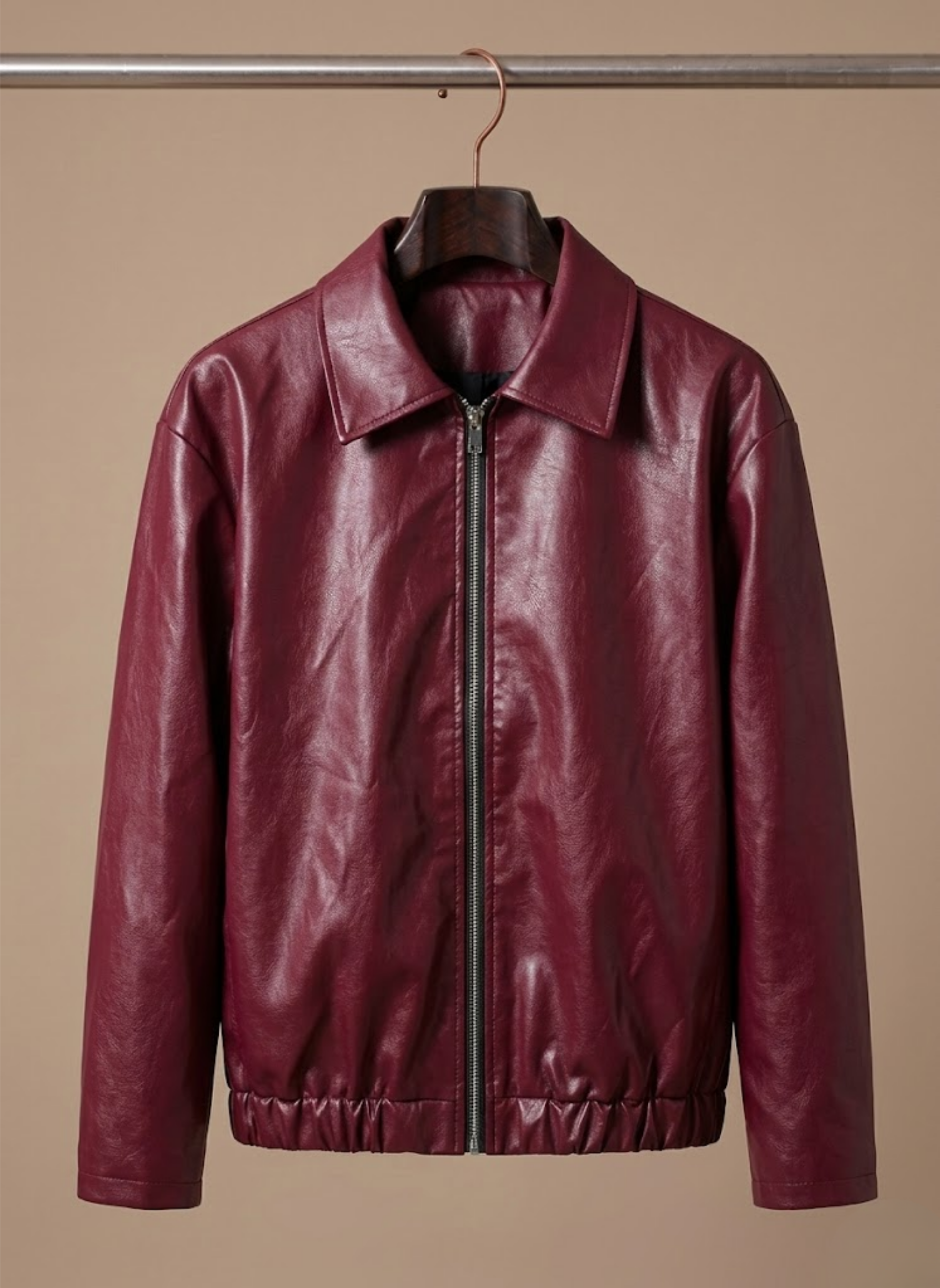 Areleon | Women’s Faux Leather Biker Jacket – Lightweight Spring Coat