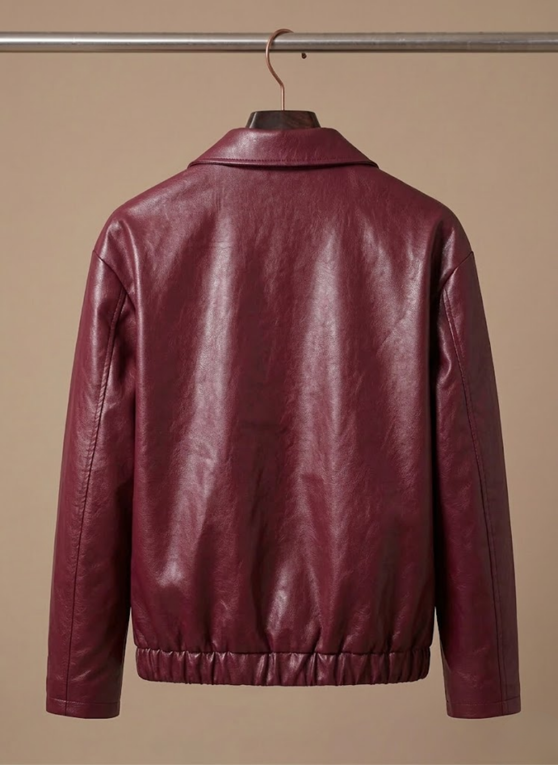 Areleon | Women’s Faux Leather Biker Jacket – Lightweight Spring Coat