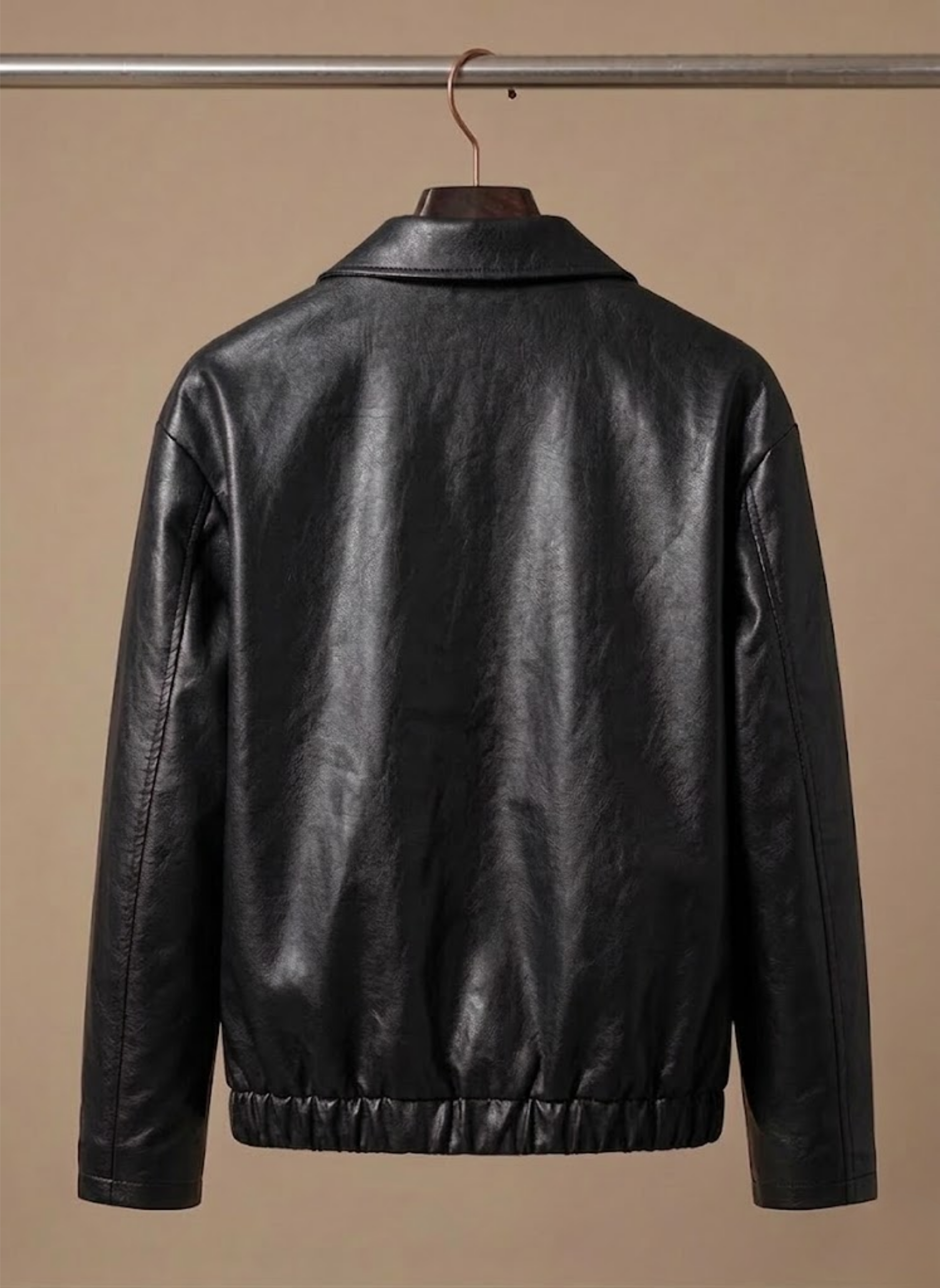 Areleon | Women’s Faux Leather Biker Jacket – Lightweight Spring Coat