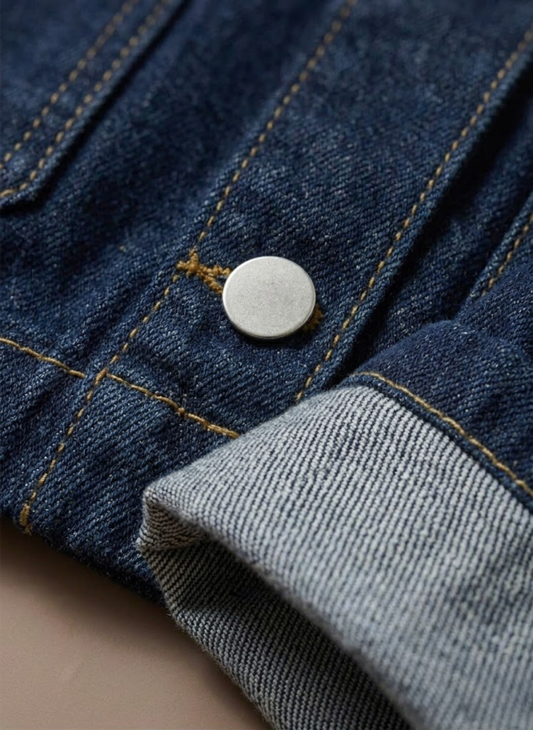 Areleon | Women’s Oversized Denim Jacket Dark Blue Casual Spring Layer