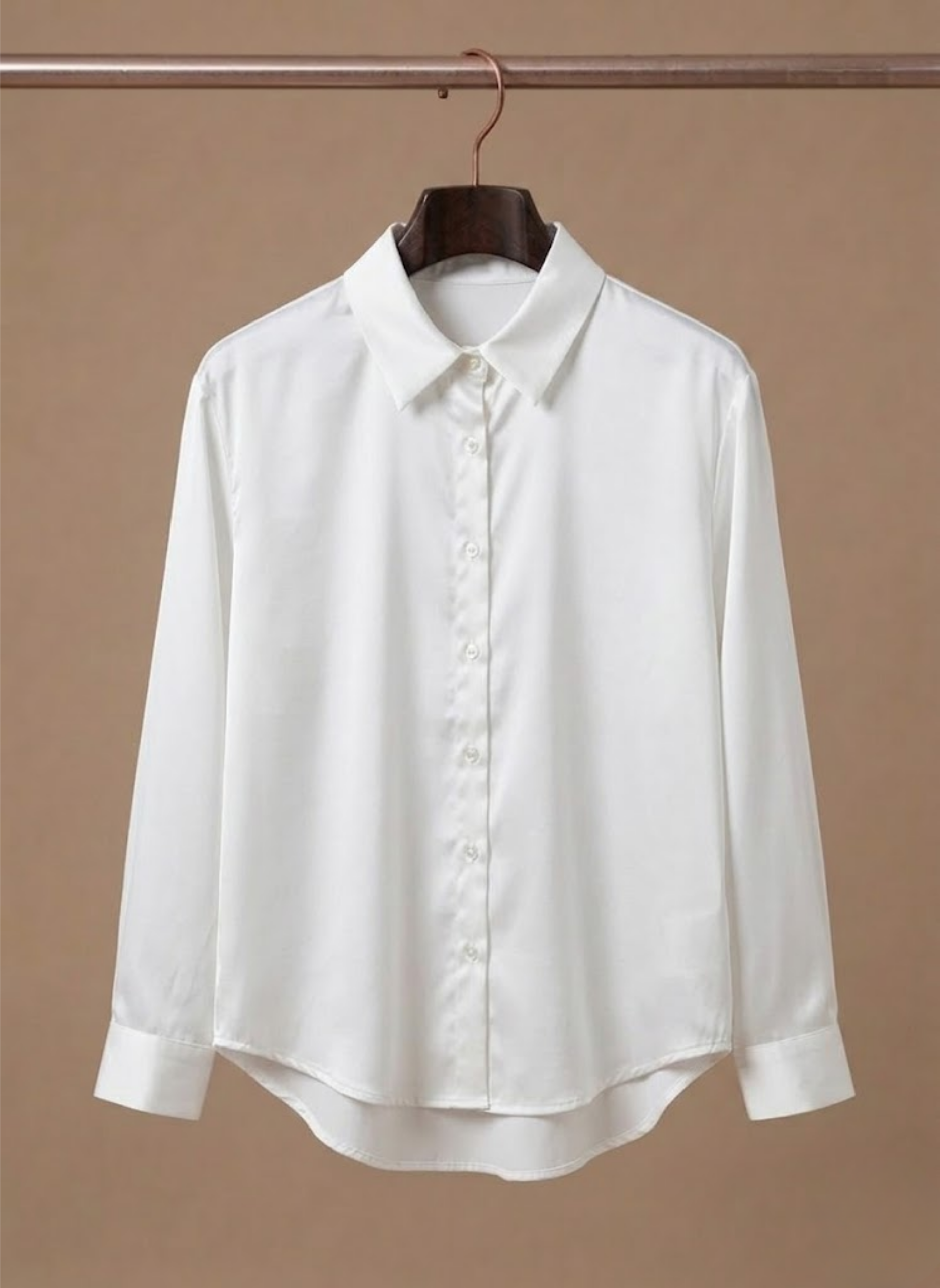 Areleon | Women’s Satin Button Shirt Long Sleeve Casual Elegant Blouse