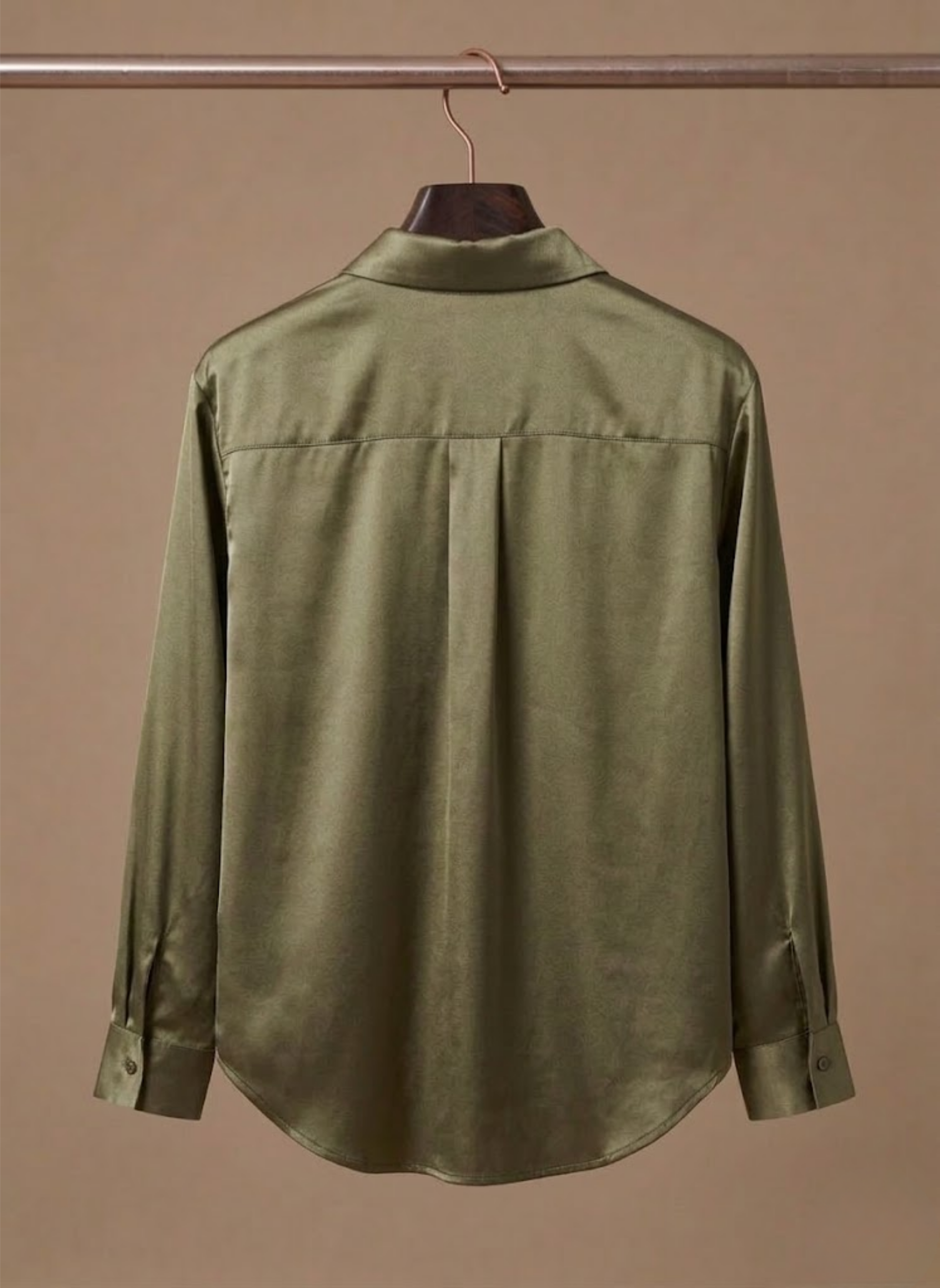 Areleon | Women’s Satin Button Shirt Long Sleeve Casual Elegant Blouse