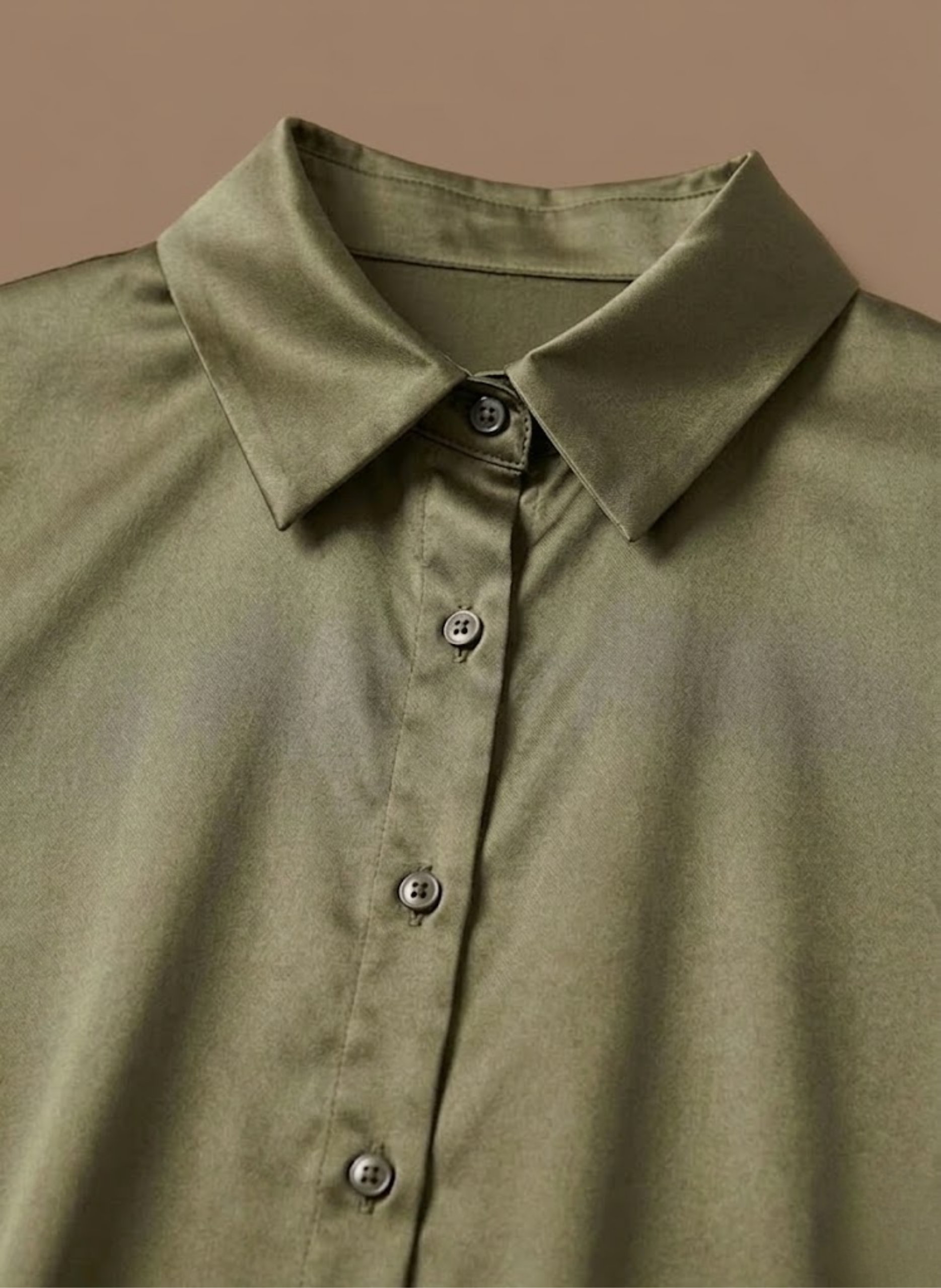 Areleon | Women’s Satin Button Shirt Long Sleeve Casual Elegant Blouse