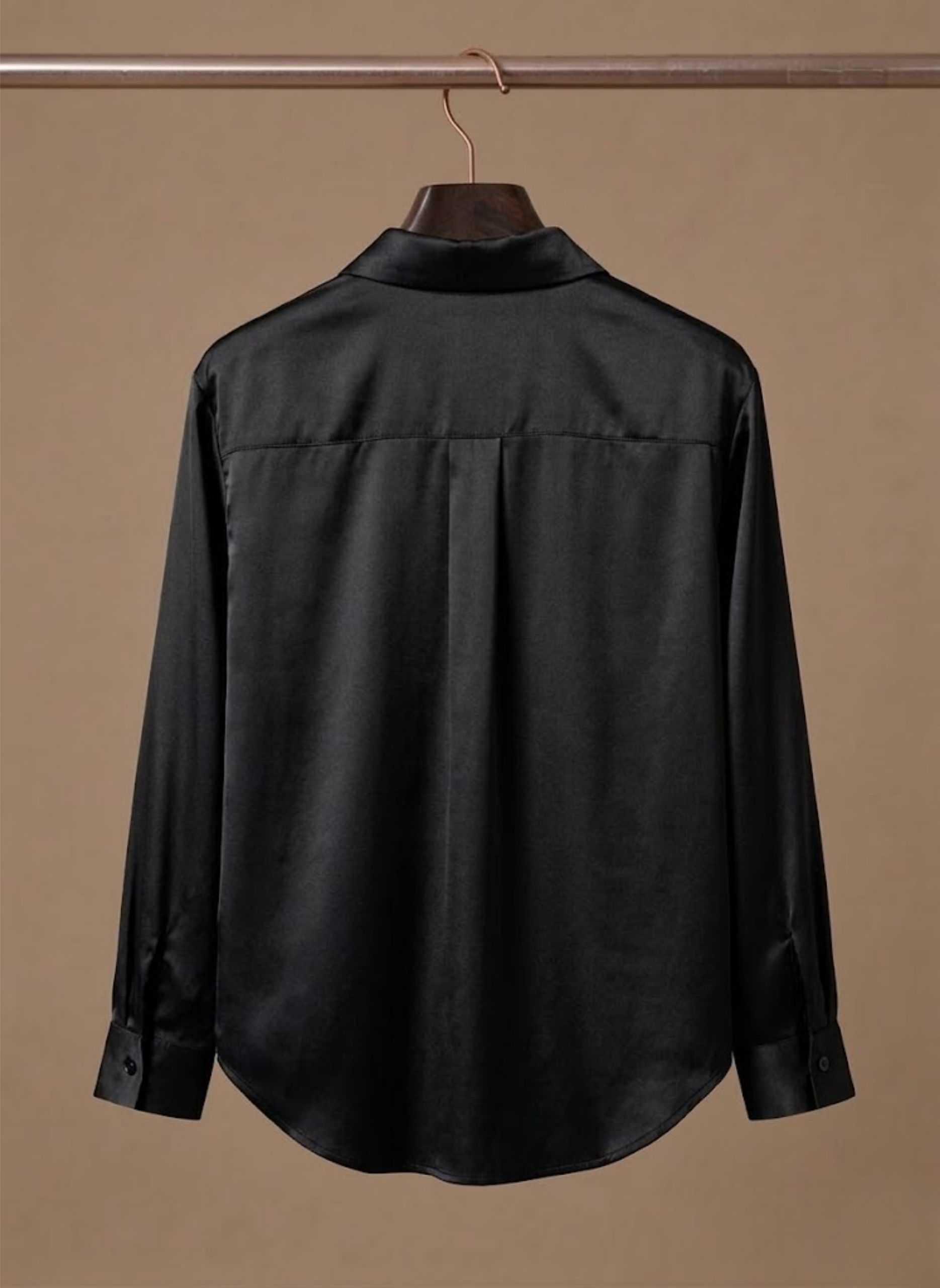 Areleon | Women’s Satin Button Shirt Long Sleeve Casual Elegant Blouse