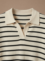 Areleon | Women’s Short Sleeve Knit Polo Sweater – Soft Cotton Summer Top