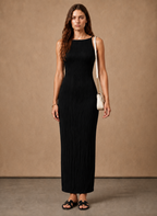 Areleon | Women’s Slim Fit Maxi Dress Textured Sleeveless Summer