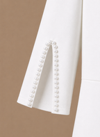 Areleon | Women’s Slim Fit Midi Dress Split Sleeve Pearl Detail