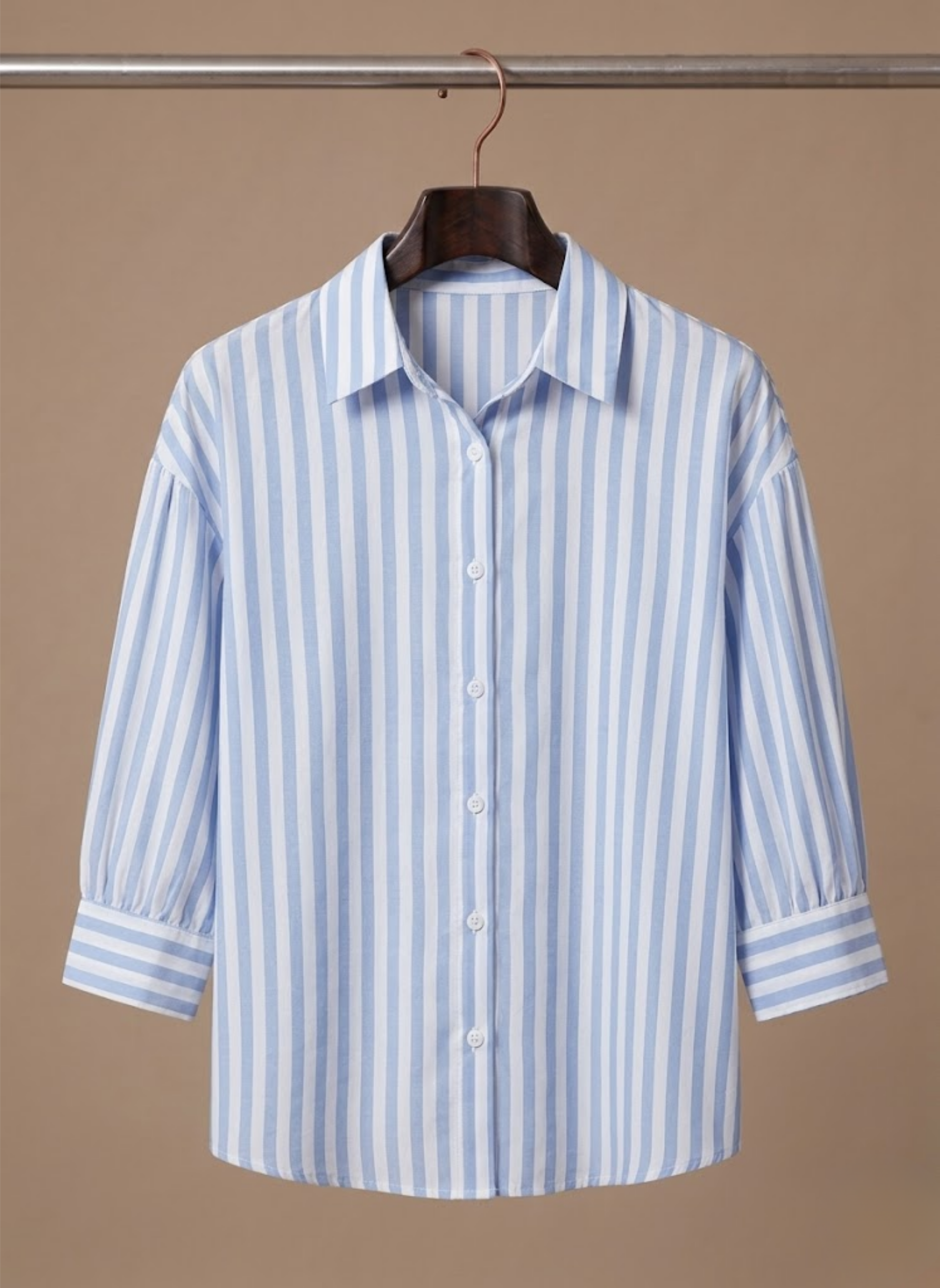 Areleon | Women’s Striped Casual Blouse – Classic Long Sleeve Shirt